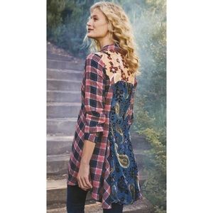 Plaid Embroidered PM(Petite M) Shirt